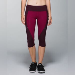 Lululemon Hop To It Crop Full-On Luxtreme leggings Sz 10